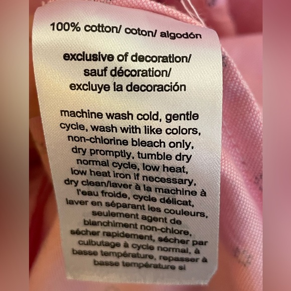 Tommy Hilfiger Button Down 100% Cotton Shirt; Size 0X; Long Sleeve Long Top - Picture 12 of 12